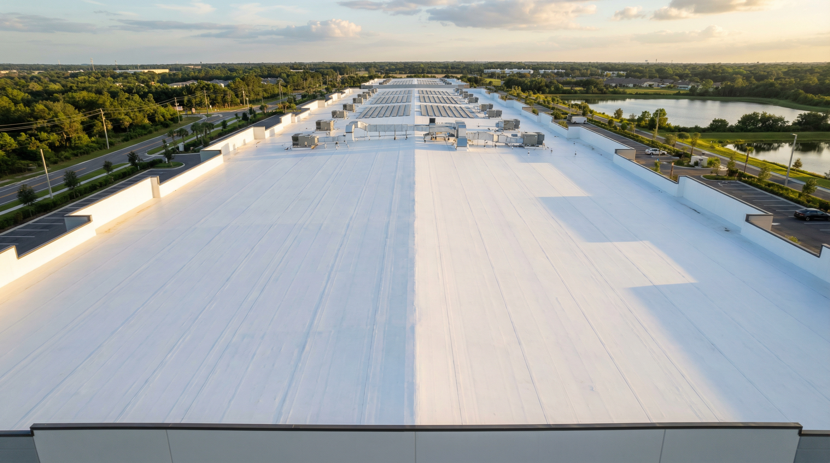 Commercial TPO roof installation in Greater Orlando